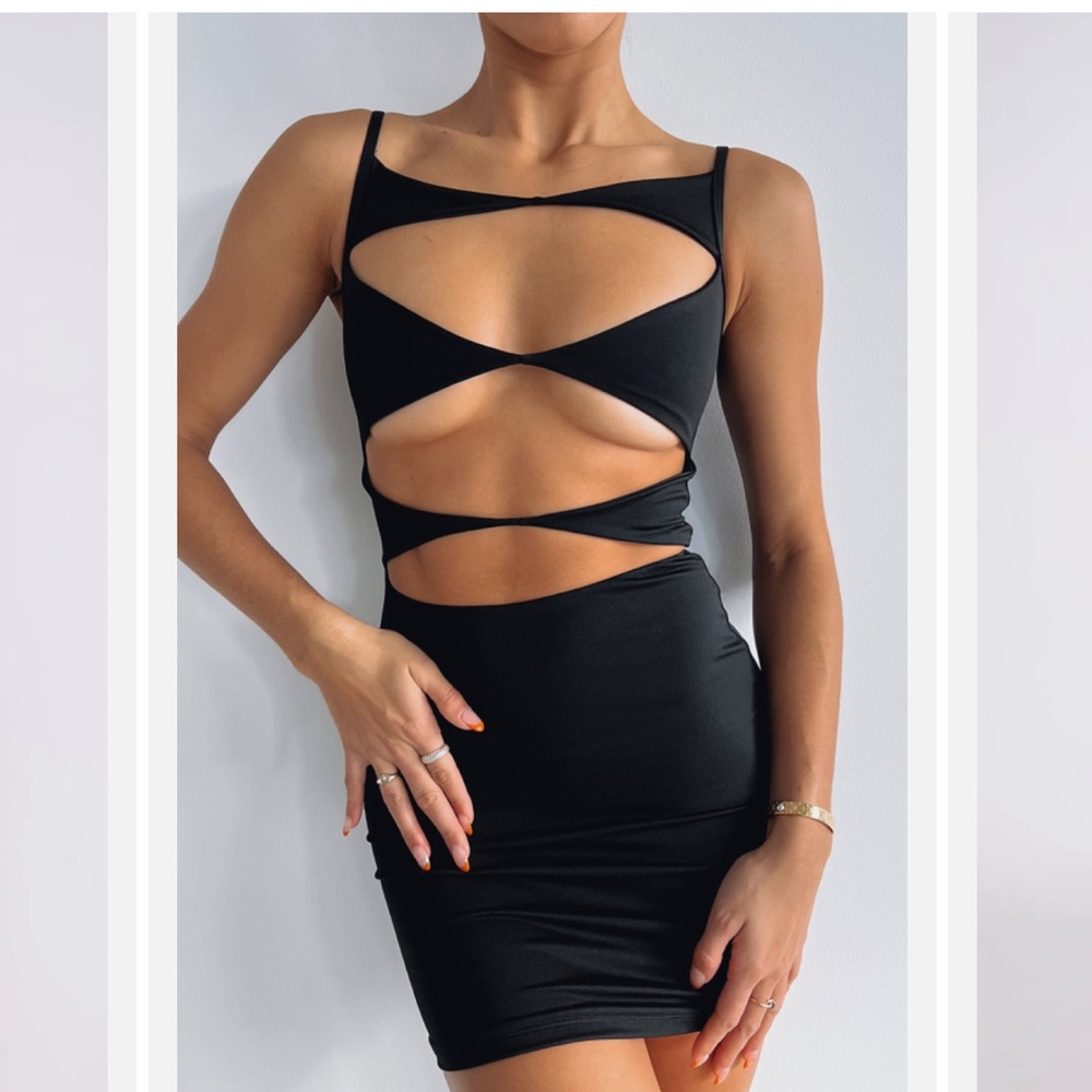 Black whitefox dress